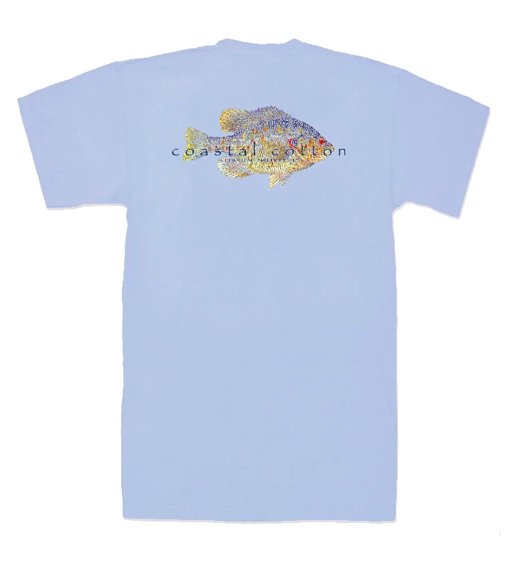 Women's Metallic T-Shirts-Bluegill