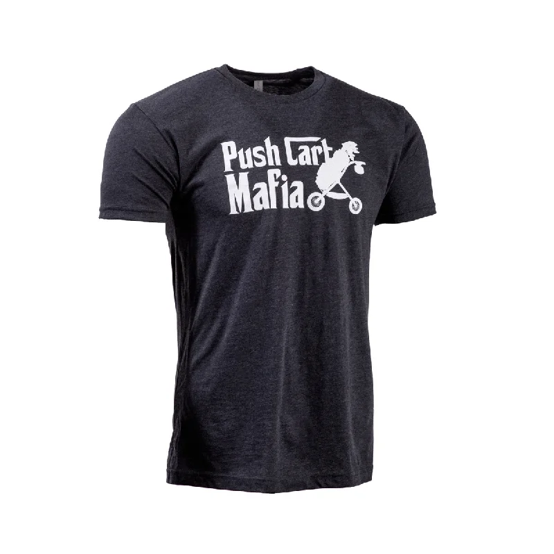 Women's Boho T-Shirts-The Push Cart Mafia T-Shirt | Charcoal