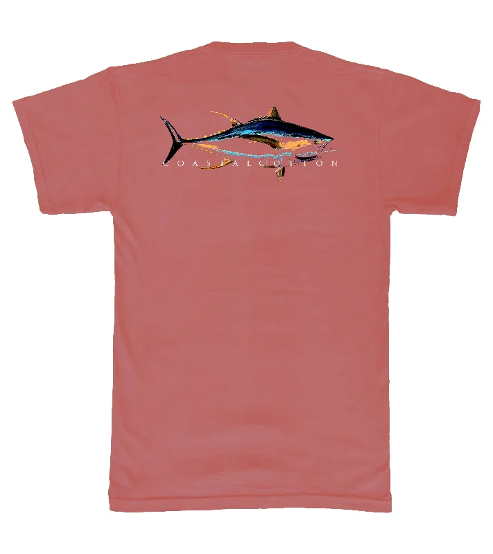 Women's Mesh T-Shirts-Neon Tuna