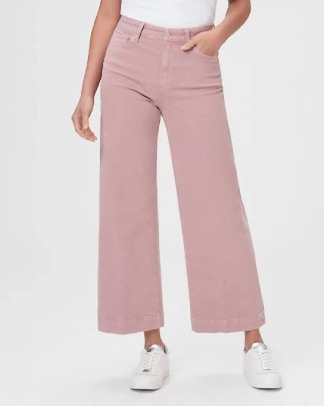 Women's Cropped Pants-Anessa Jeans In Vintage Muted Blush