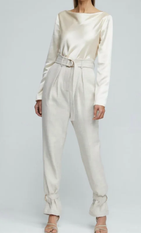 Women's Stretch Pants-Ashwood Pant In Ivory