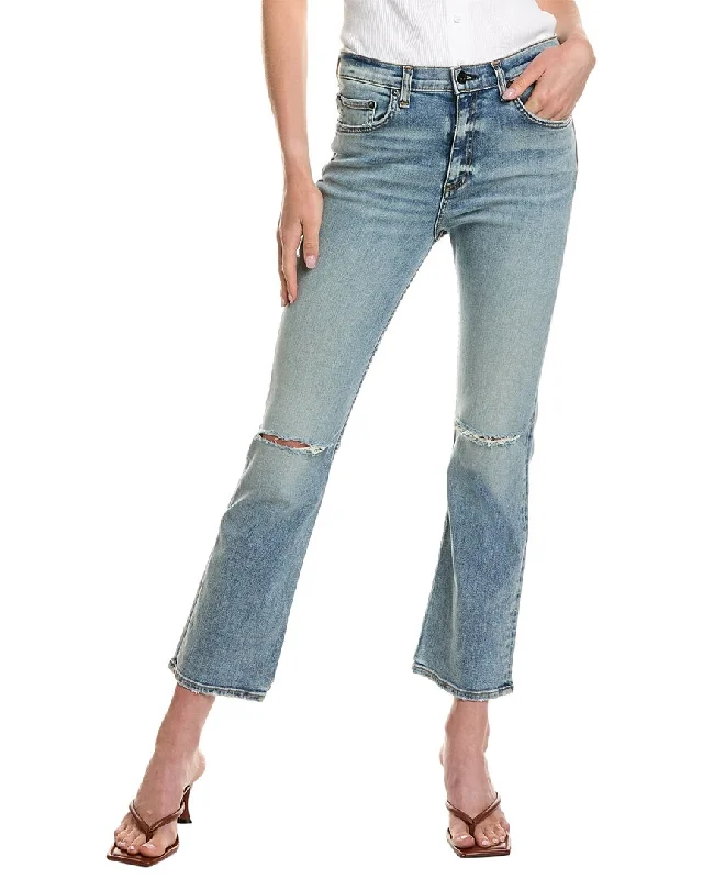 Women's Tapered Pants-ASKK NY High-Rise Montauk Crop Bootcut Jean