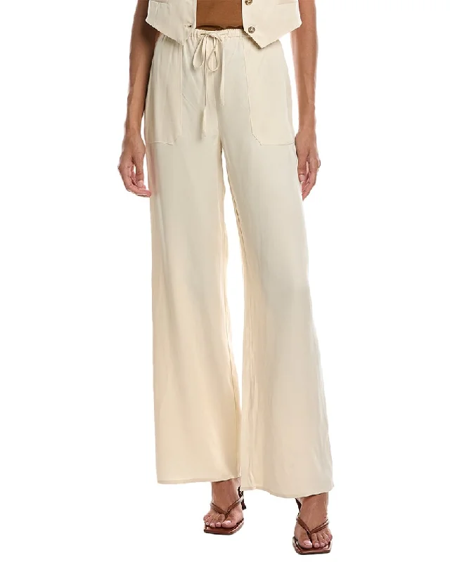 Women's Pegged Pants-CHRLDR Willa Elastic Waistband Flowy Pant