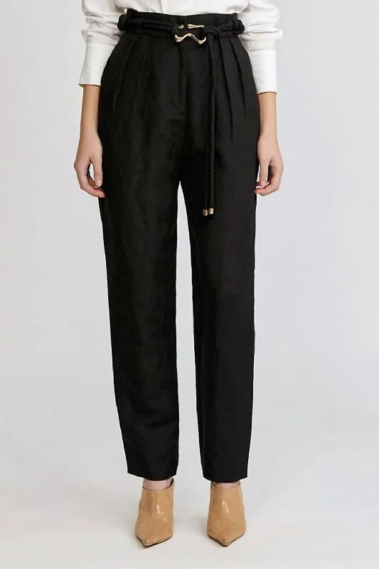 Women's Tapered Pants-Corsica Pant In Black