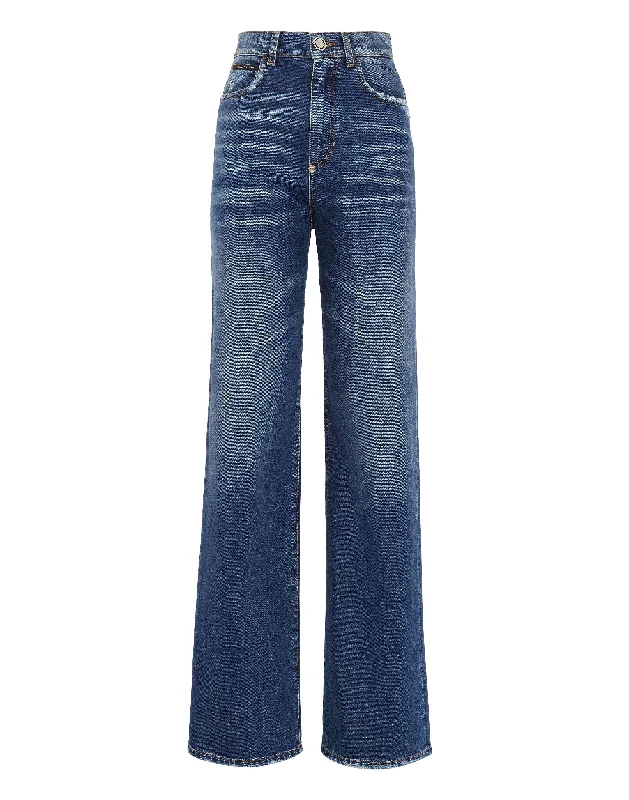 Women's Low Rise Pants-Denim Trousers Palace Fit