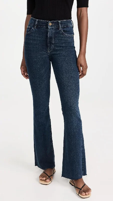 Women's Business Pants-DL1961 Women Bridget Bootcut High-Rise 31.5" in Seacliff Denim Jeans Pants