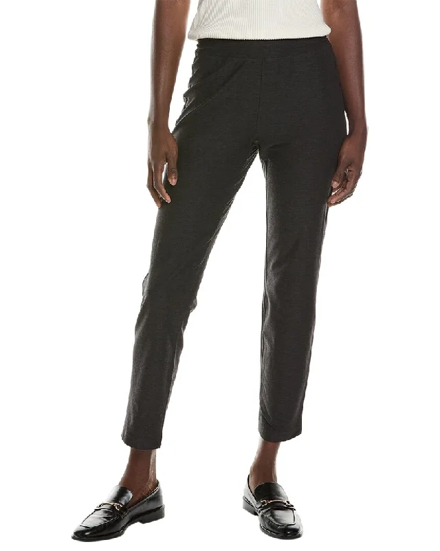 Women's Faux Leather Pants-EILEEN FISHER Slim Ankle Pant