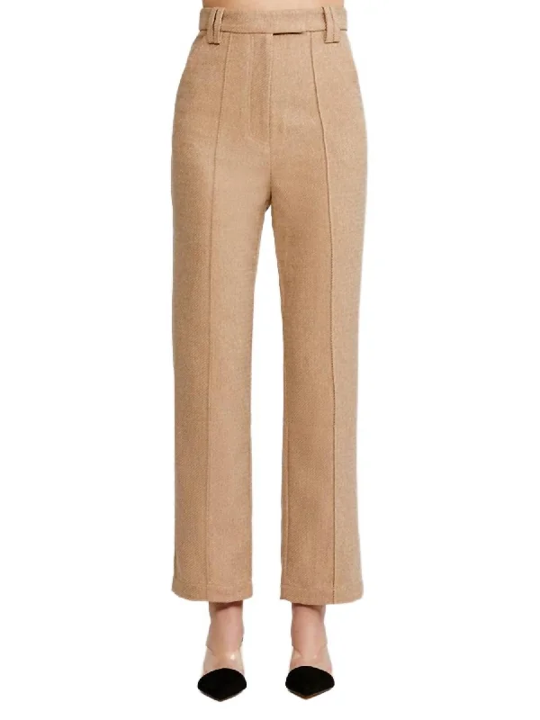 Women's Striped Pants-Esso Pant In Wheat