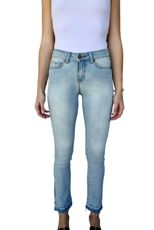 Women's Cinch-Waist Pants-Gene Mid-Rise Bootcut In Silver Lake