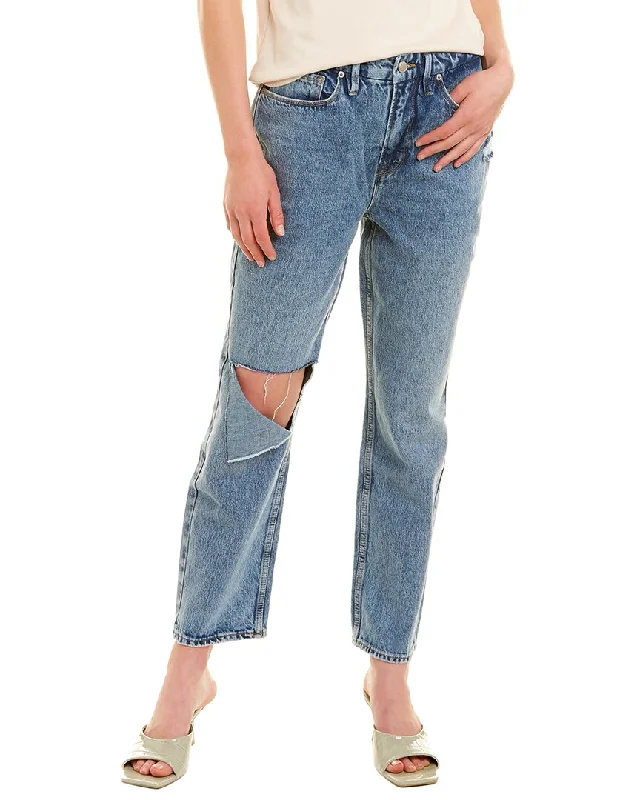 Women's Straight-Leg Pants-GOOD AMERICAN Good 90's Duster Jean