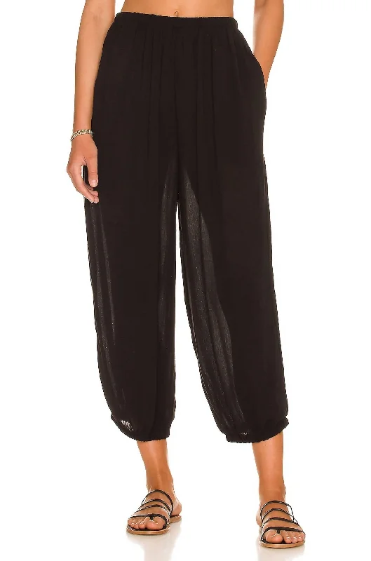 Women's Jean Pants-Havana Lounger Pants In Black