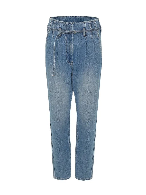 Women's Date Night Pants-High-Waisted Mom Jeans