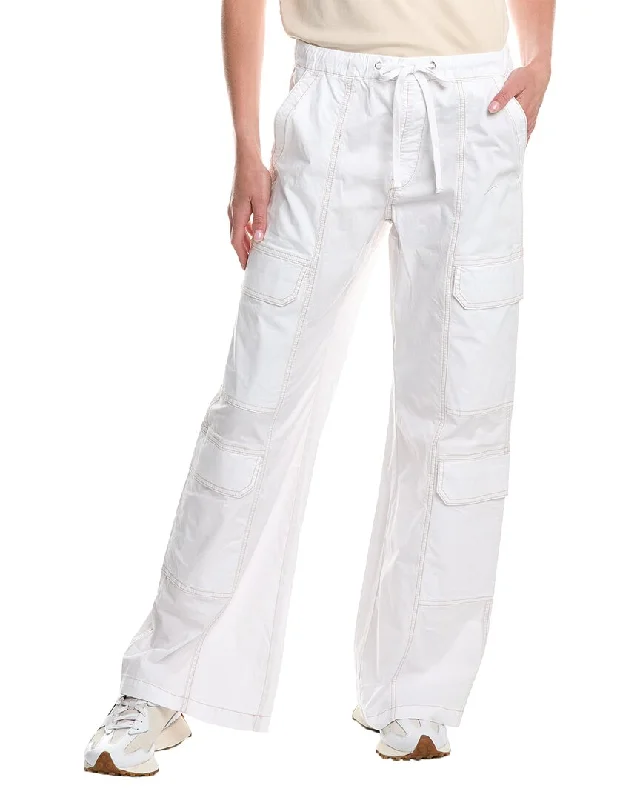 Women's Stylish Pants-HUDSON Jeans Drawstring Parachute Wide Leg Cargo Pant