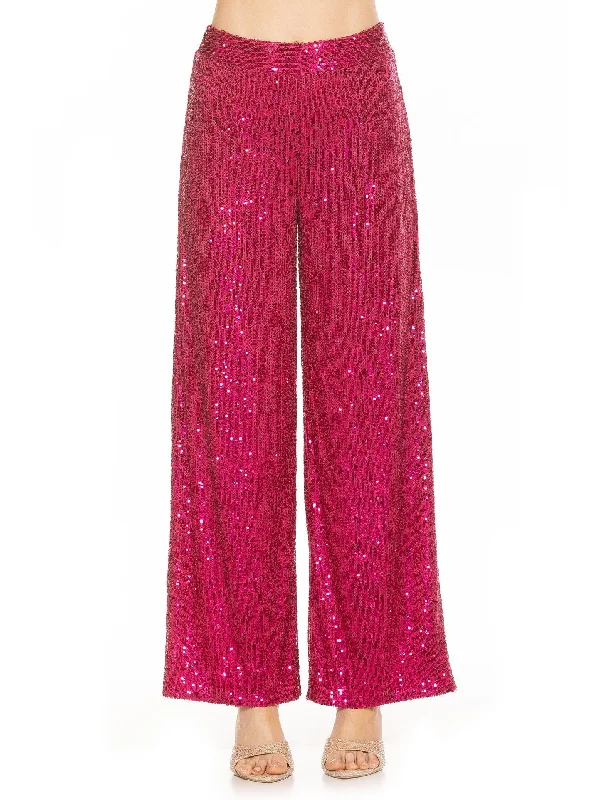 Women's Ethnic Print Pants-Illy Sequin Pants