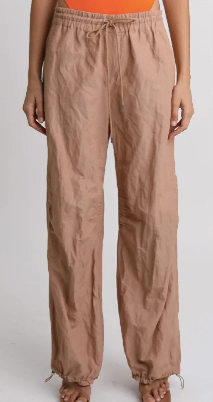 Women's Textured Pants-Keegan Pant In Tawny