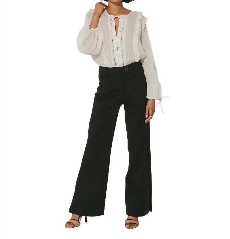 Women's Party Pants-Kimora Trouser In Black