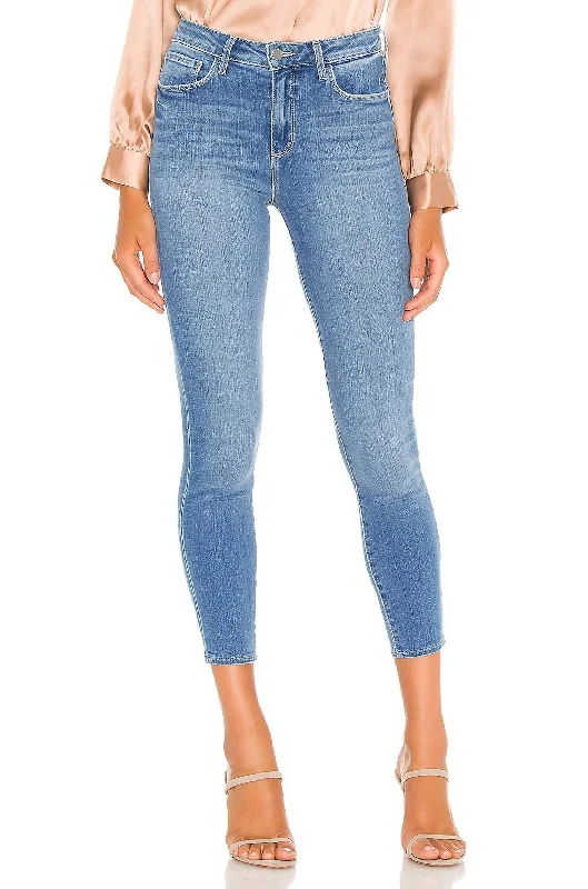 Women's Faded Pants-Margot Jean In Dover