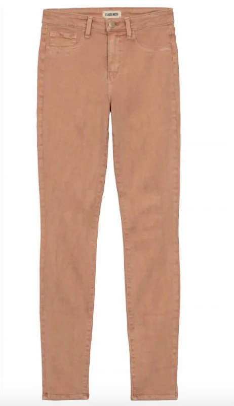 Women's Side Zip Pants-Marguerite H/r Skinny In Terracotta