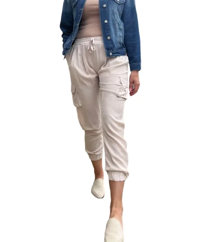 Women's Vintage Pants-Milo Jogger Pant In Cream