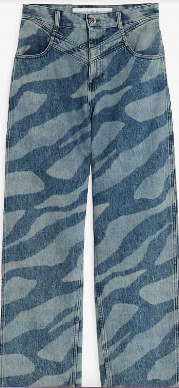 Women's Stone Wash Pants-Porter Jeans In Denim