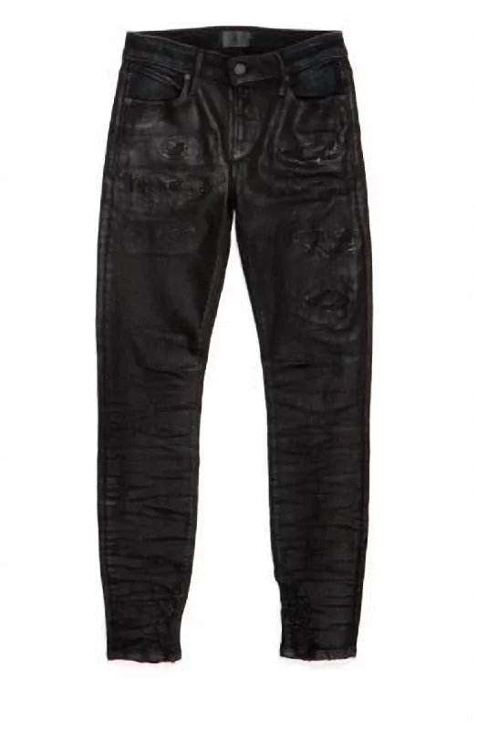 Women's Spring Pants-Prince Crop Skinny Jean In Black Glaze