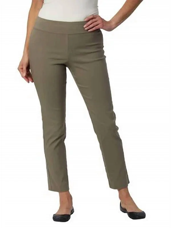 Women's Gaucho Pants-Pull On Pant In Military