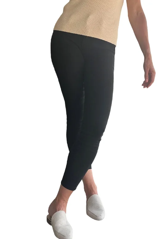 Women's Comfy Pants-Slim Pant In Black