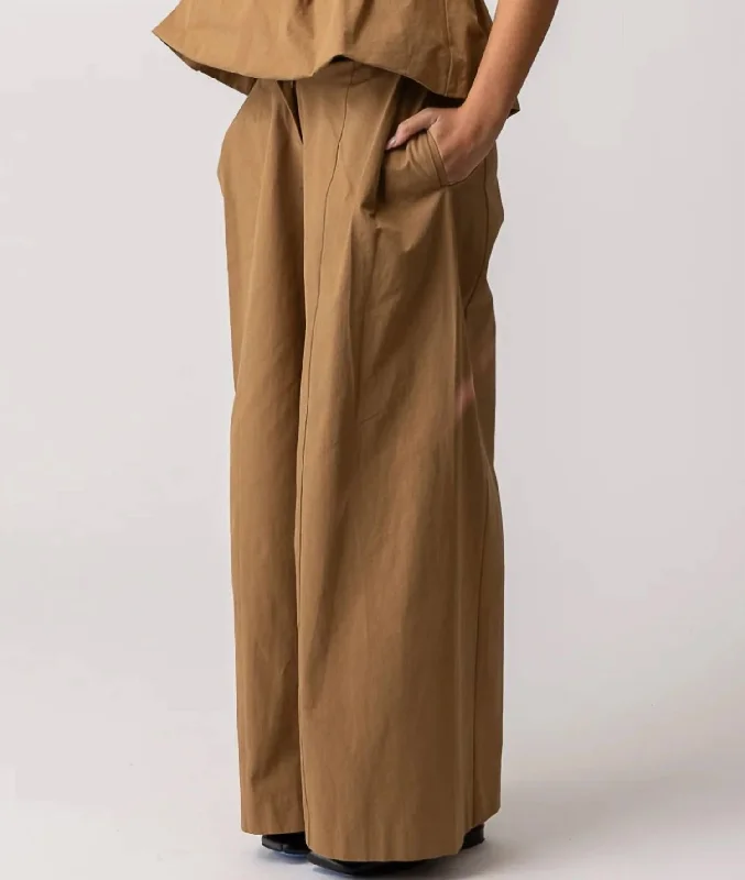 Women's Quick-Dry Pants-Tove Pant In Mocha