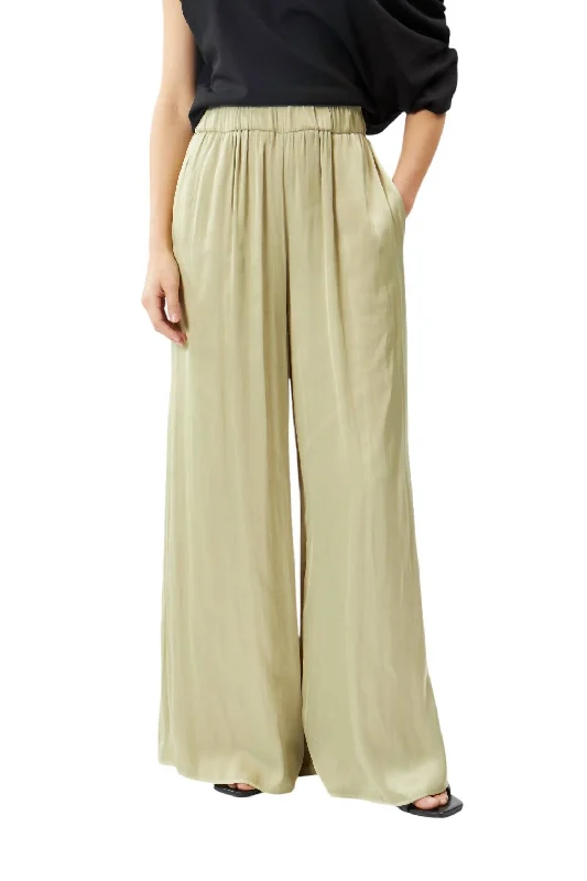 Women's Roll-Up Pants-Women's Belel Pants In Laurel Green