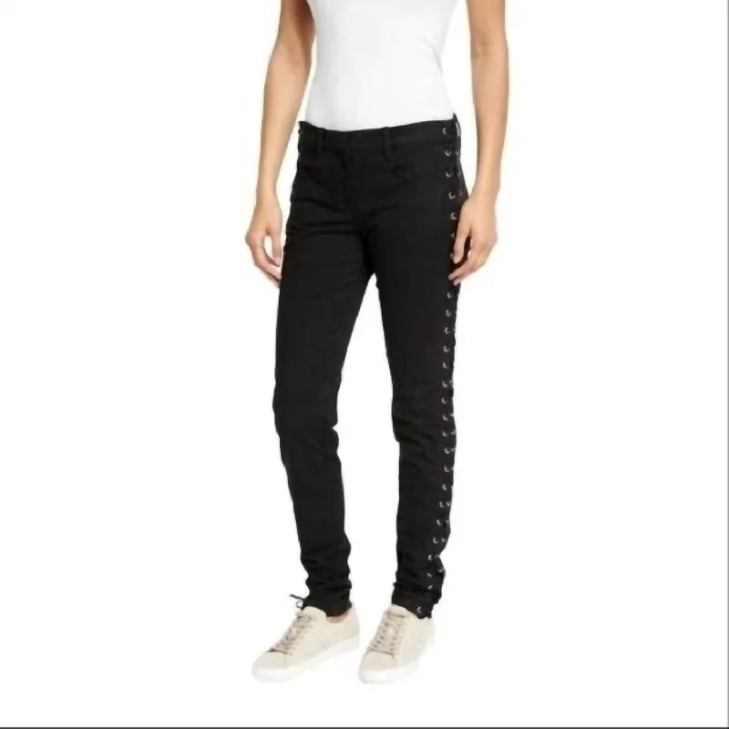 Women's Running Pants-Women's Dent Pants In Black