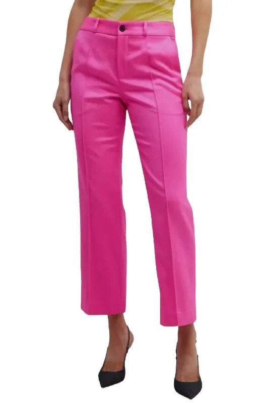 Women's Double-Waist Pants-Women's Soren Trouser In Pink Glow