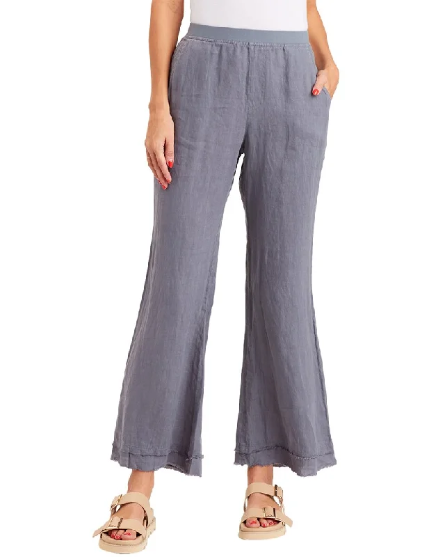 Women's Full-Length Pants-XCVI Remi Linen Wide Leg Pant