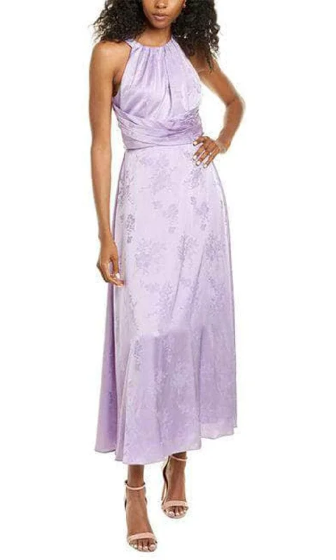 Women's Wrap Evening Gowns-Adrianna Papell - High Halter Floral Formal Dress AP1D104066